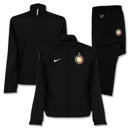 [일시특가]인터밀란 우븐 웜업 수트/블랙/나이키 유럽직수입/ 트레이닝복 세트/상하의복/당일발송/09-10 Inter Milan Woven Warm Up Suit - Black